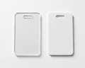 Acrylic Luggage Tag Plain | Clear & White Travel Tag (Customizable)