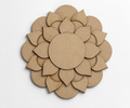 MDF Laser Cut Rangoli – Floral Mandala Design
