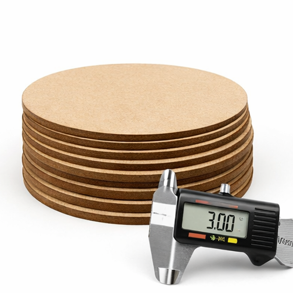 MDF Round Base for Mandala Art | 3mm Thick Wooden Circle | Multiple Sizes